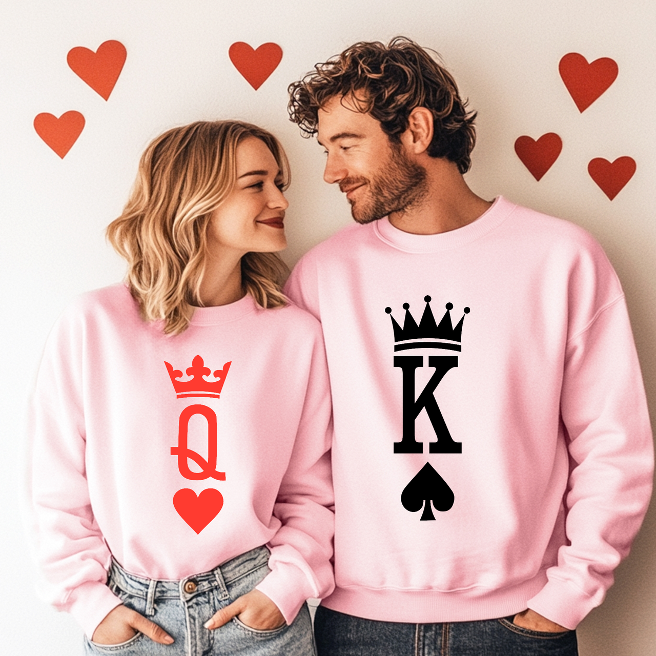 Sudadera King Queen Parejas