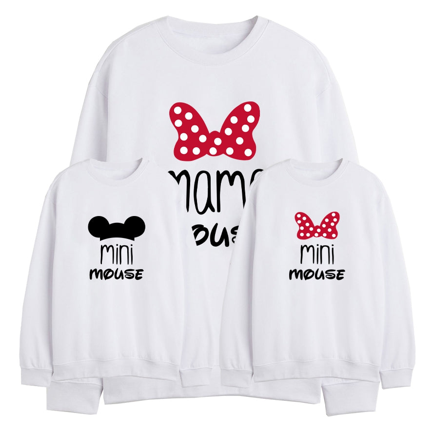 Sudadera Mama-daddy mouse mini mouse