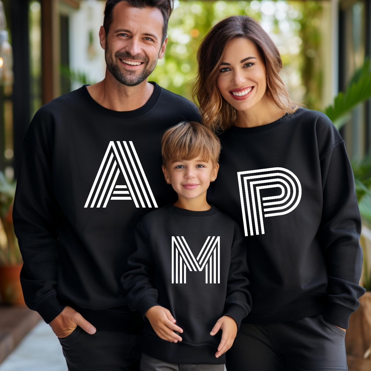 Sudadera Personalizada Iniciales Retro