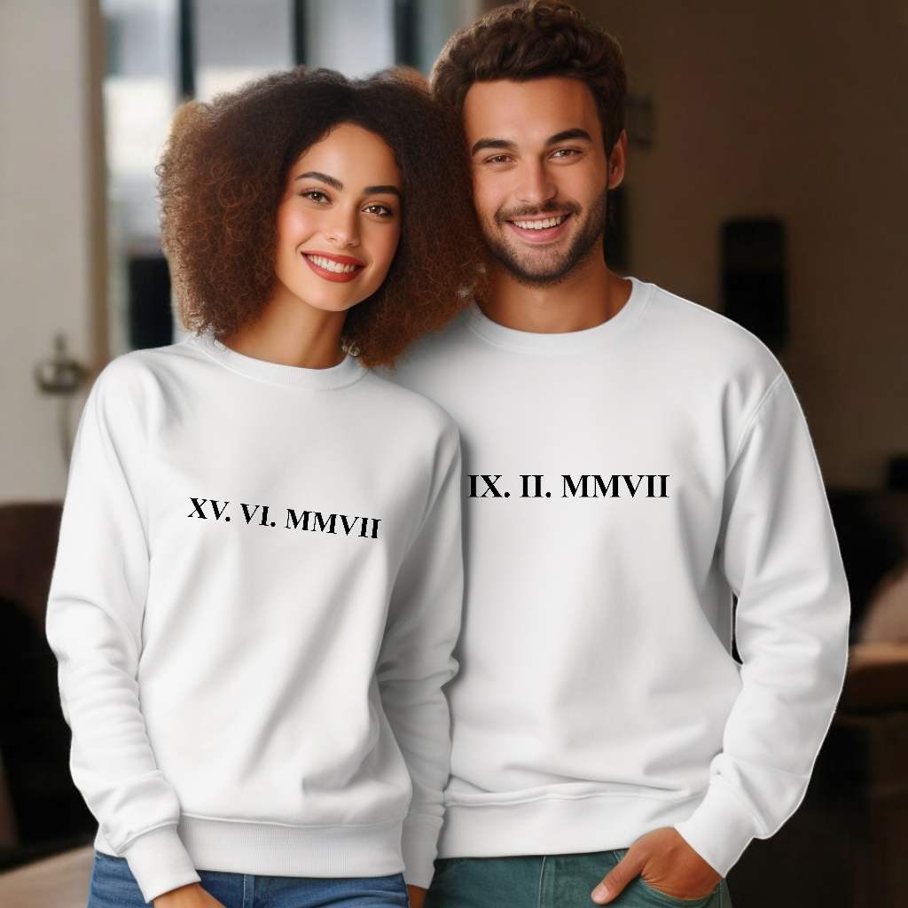 Sudadera Personalizada Números Romanos