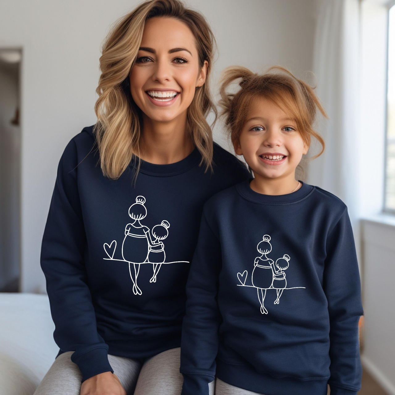 Sudadera mami y niña love