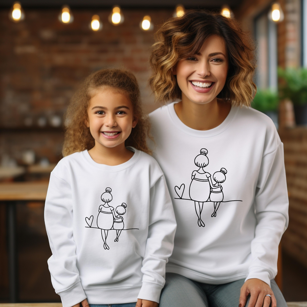 Sudadera mami y niña love