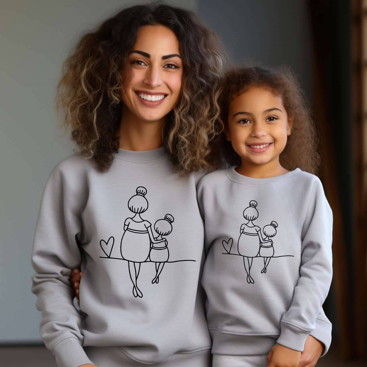 Sudadera mami y niña love