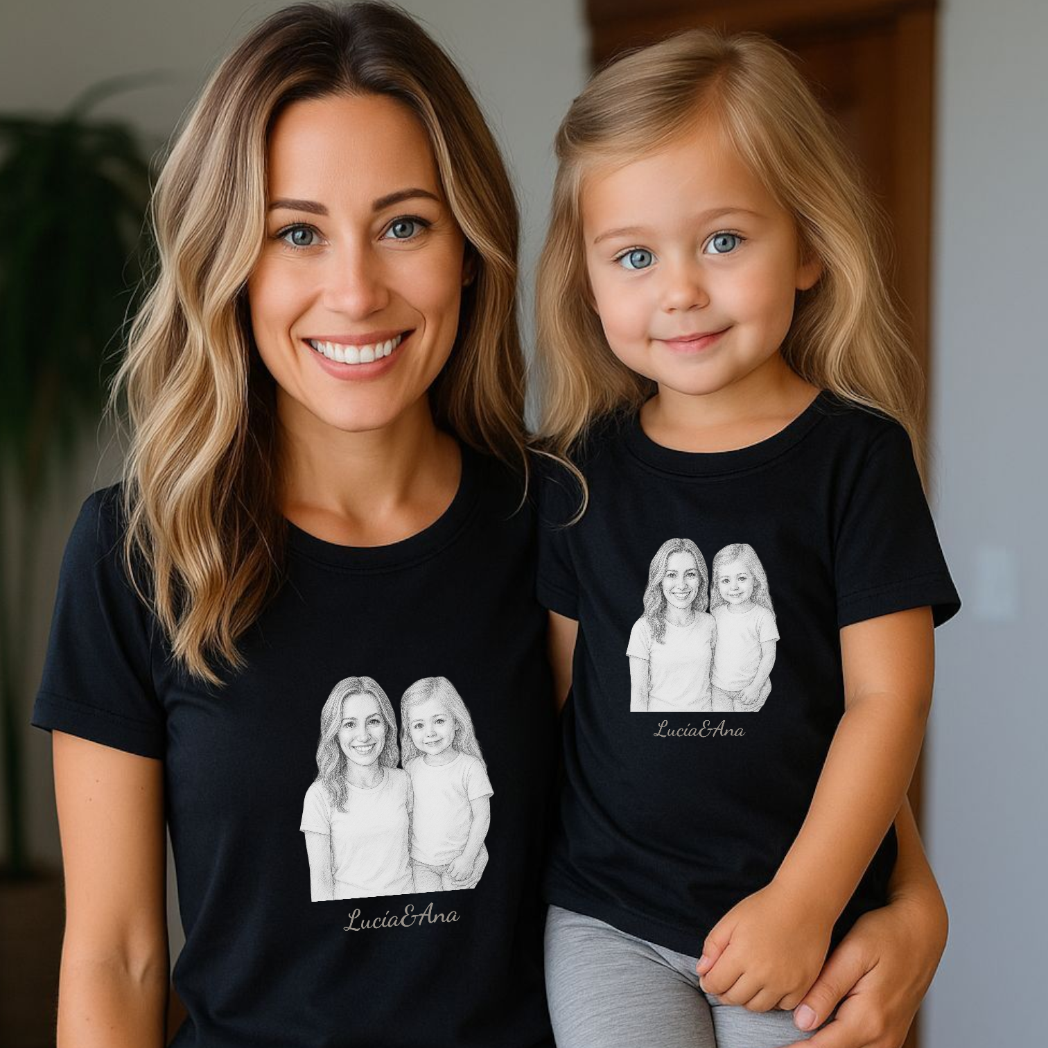 Camiseta Familia a Lápiz