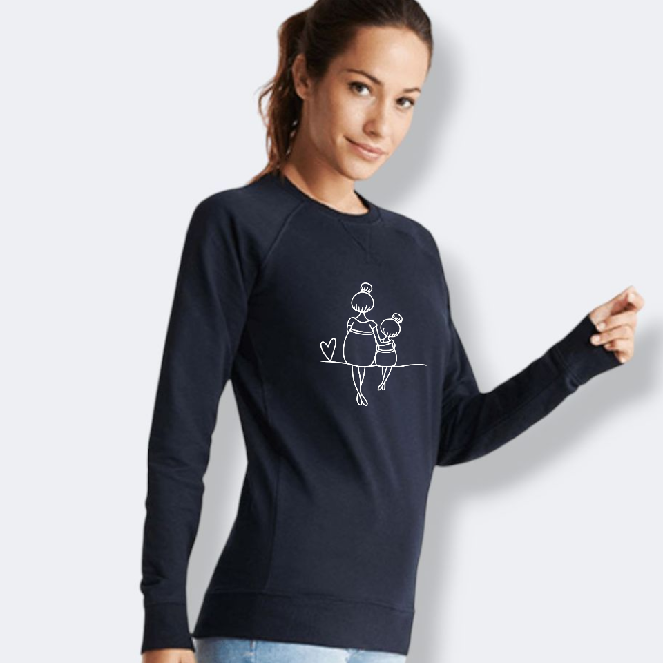 Sudadera Mami y niña Love Mini Algodón
