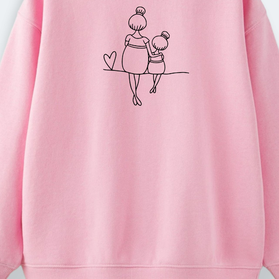 Sudadera Mami y niña Love Mini Algodón